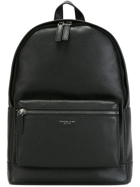 michael kors back pack black|michael kors men's backpack.